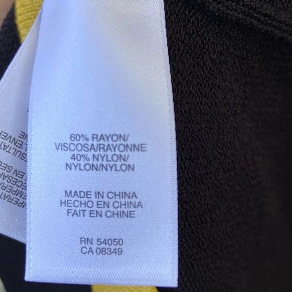 New Nine West Womens Small Color Block Stripe 3/4 Sleeve Sheath Dress - Picture 4 of 4